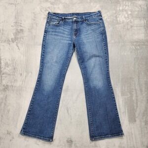 Vintage Levi's Jeans Women 14 Blue Mid Rise Bootcut Stretch Denim Western Casual